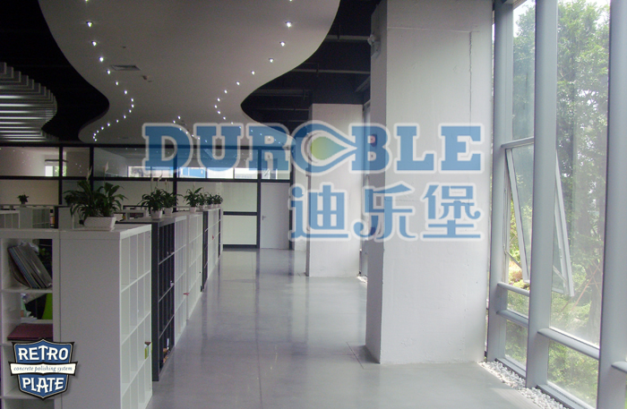 力石伯樂(lè)致密鋼化拋光施工--辦公場(chǎng)所地坪