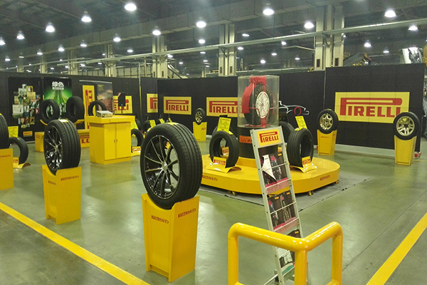 倍耐力輪胎車間地面——迪樂堡密封固化地坪